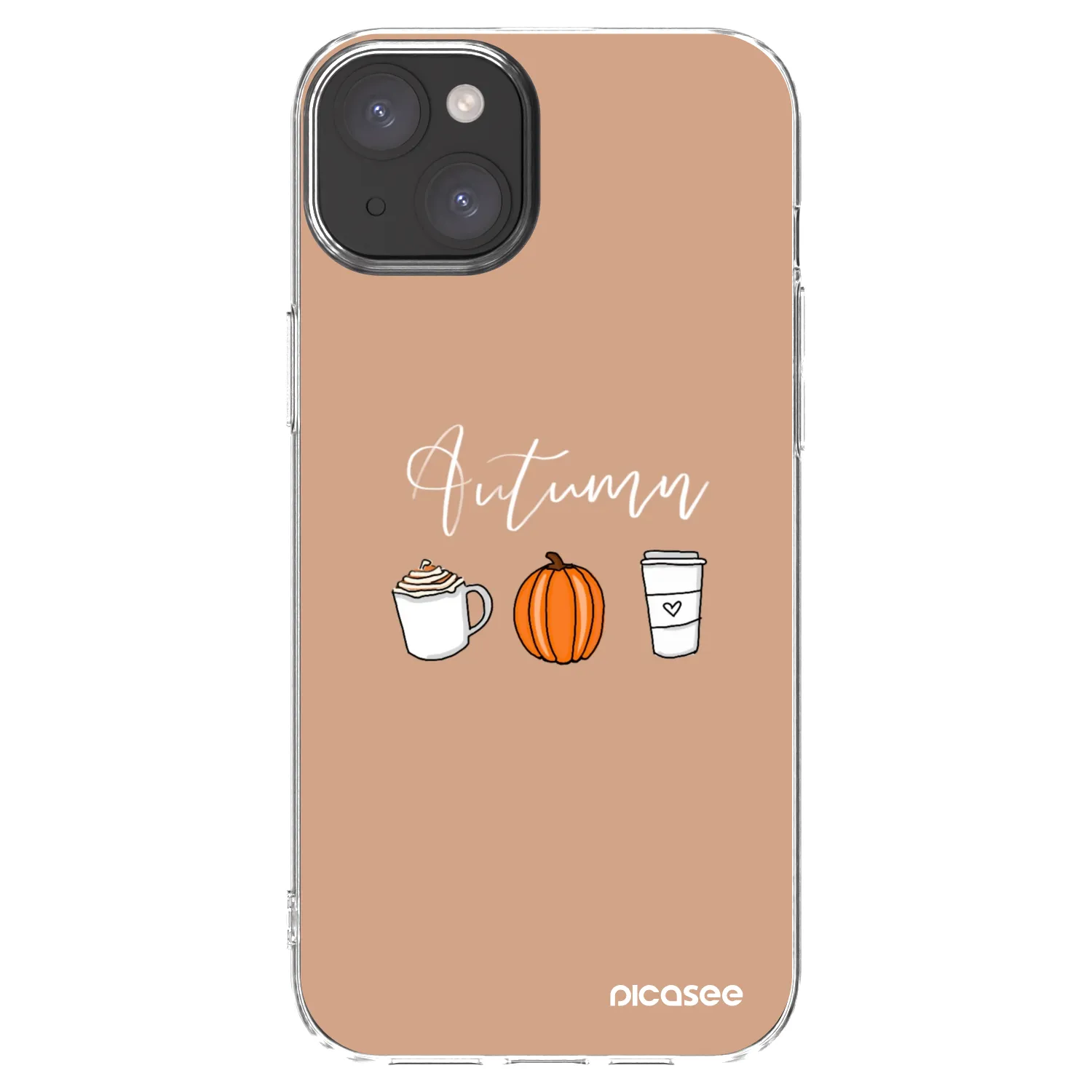 Picasee husă transparentă din silicon pentru Apple iPhone 15 Plus - Autumn
