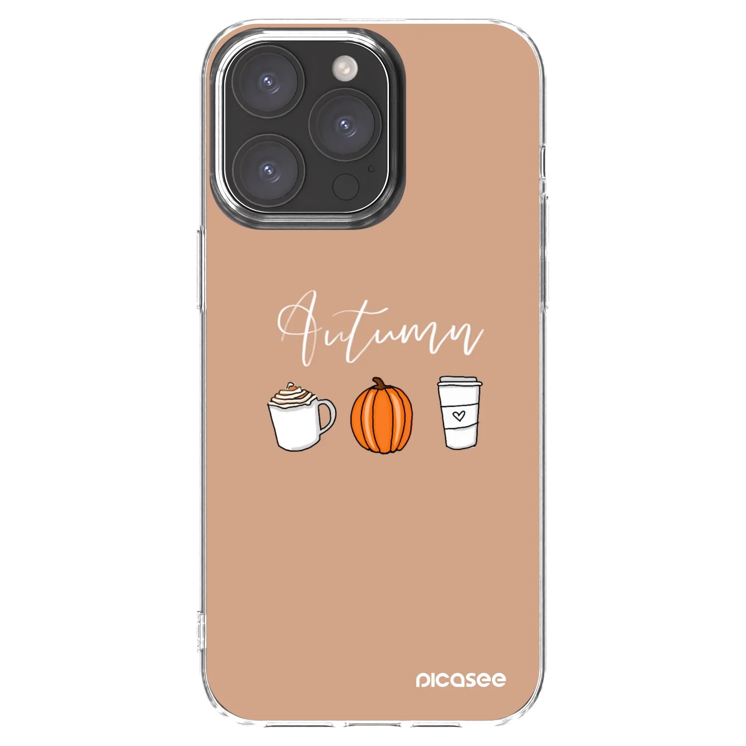 Picasee husă transparentă din silicon pentru Apple iPhone 15 Pro Max - Autumn