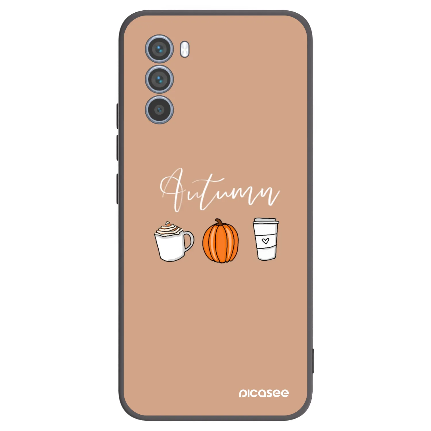 Picasee husă neagră din silicon pentru Motorola Moto G62 - Autumn