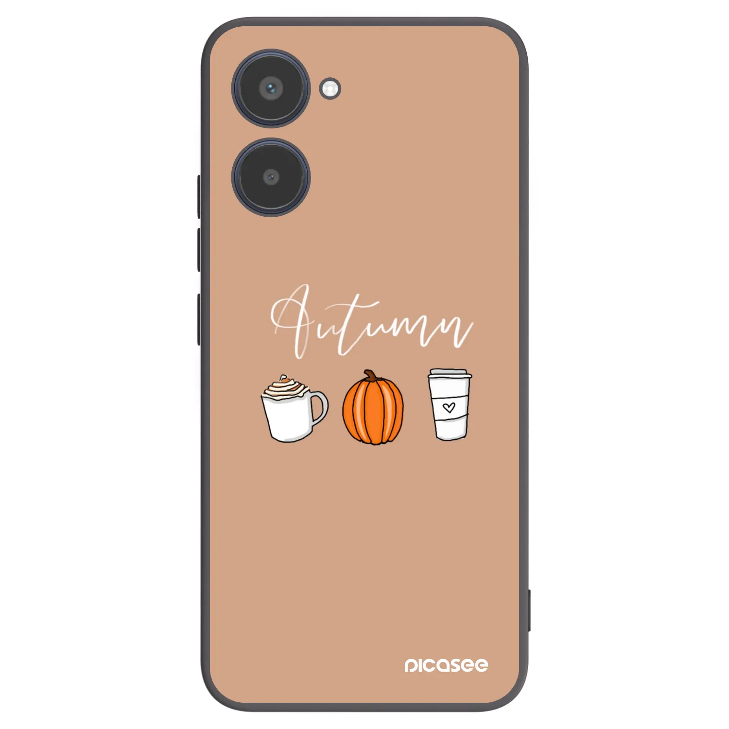 Picasee husă neagră din silicon pentru Realme 10 4G - Autumn