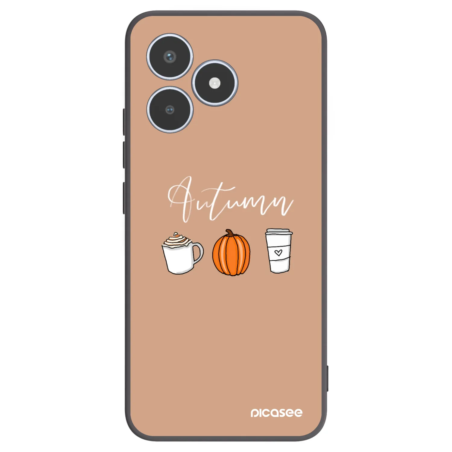 Picasee husă neagră din silicon pentru Realme C53 - Autumn