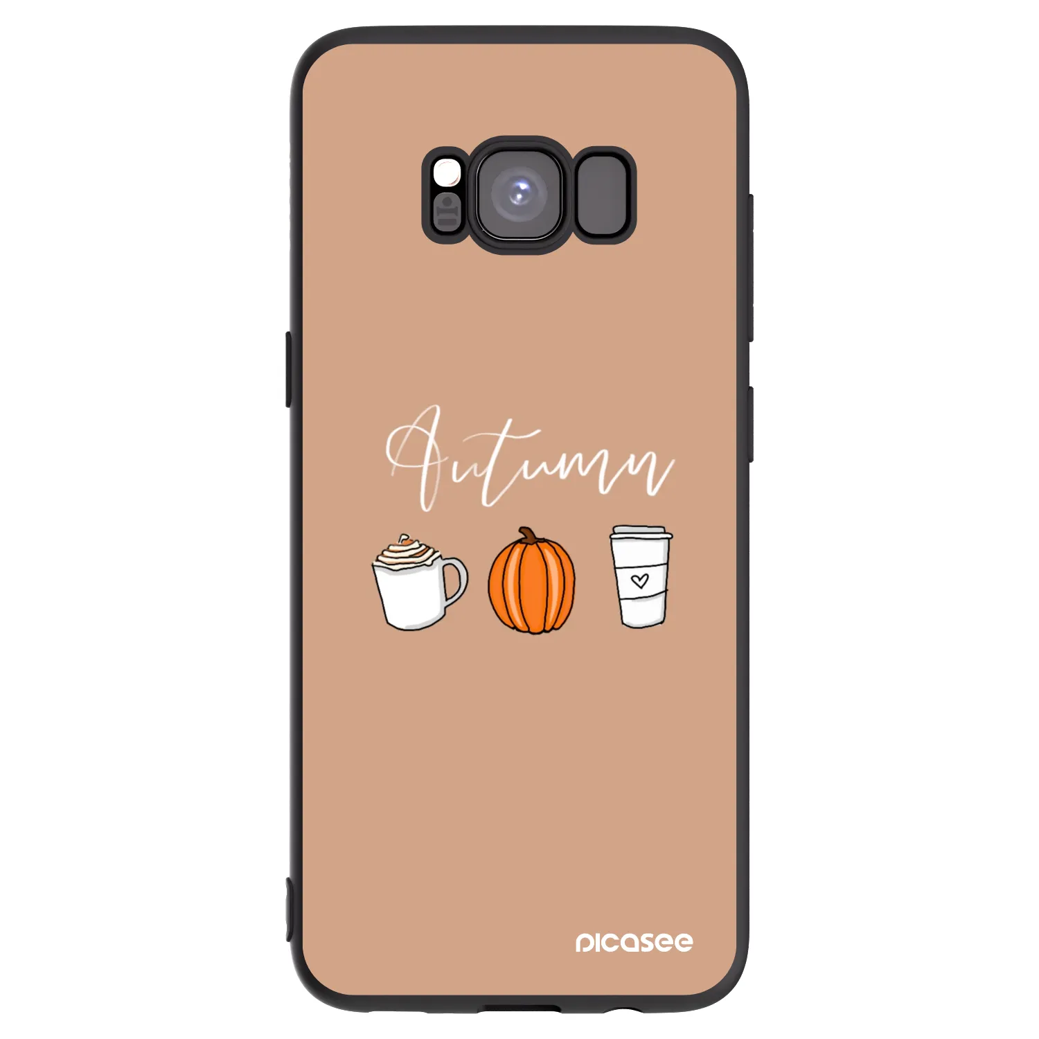 Picasee husă neagră din silicon pentru Samsung Galaxy S8 G950F - Autumn