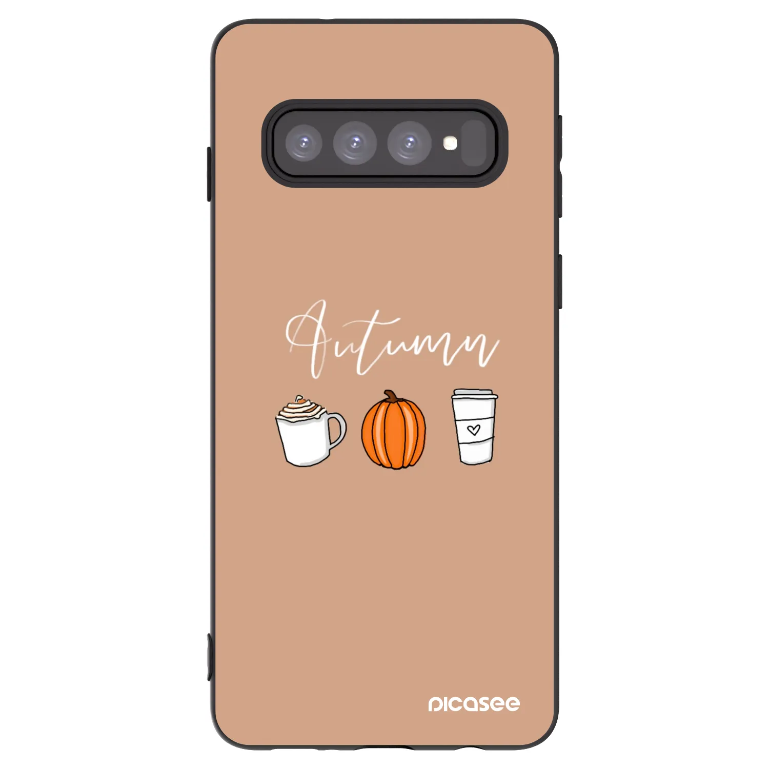 Picasee husă neagră din silicon pentru Samsung Galaxy S10 G973 - Autumn