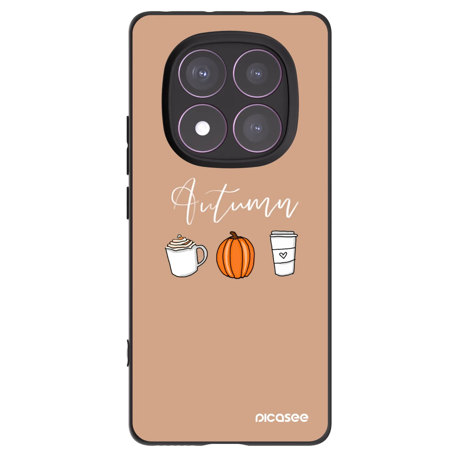Picasee husă neagră din silicon pentru Xiaomi Redmi Note 14 Pro 4G - Autumn