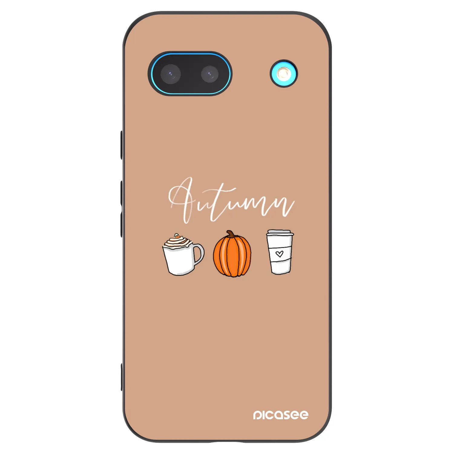Picasee husă neagră din silicon pentru Google Pixel 8a - Autumn