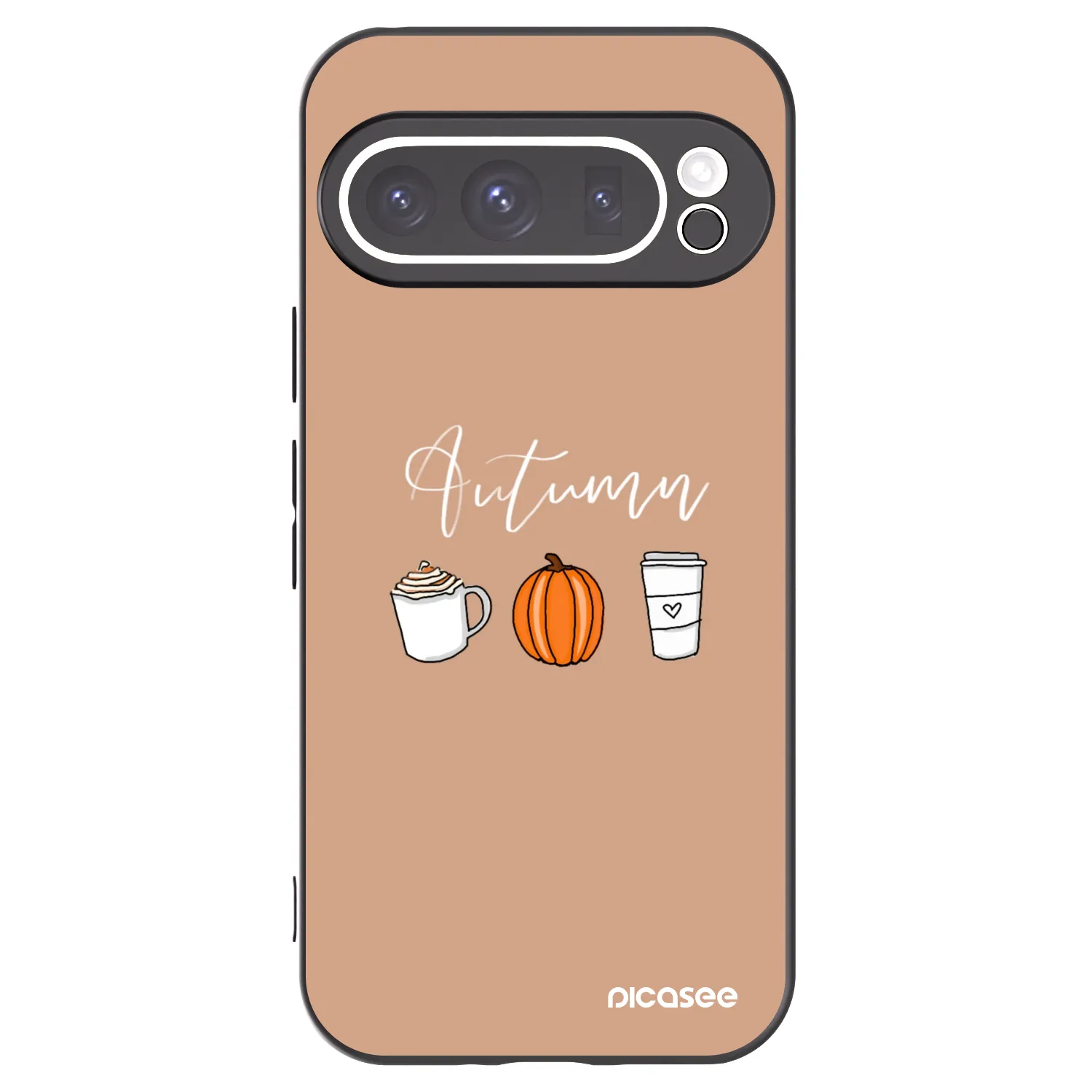 Picasee husă neagră din silicon pentru Google Pixel 9 Pro - Autumn