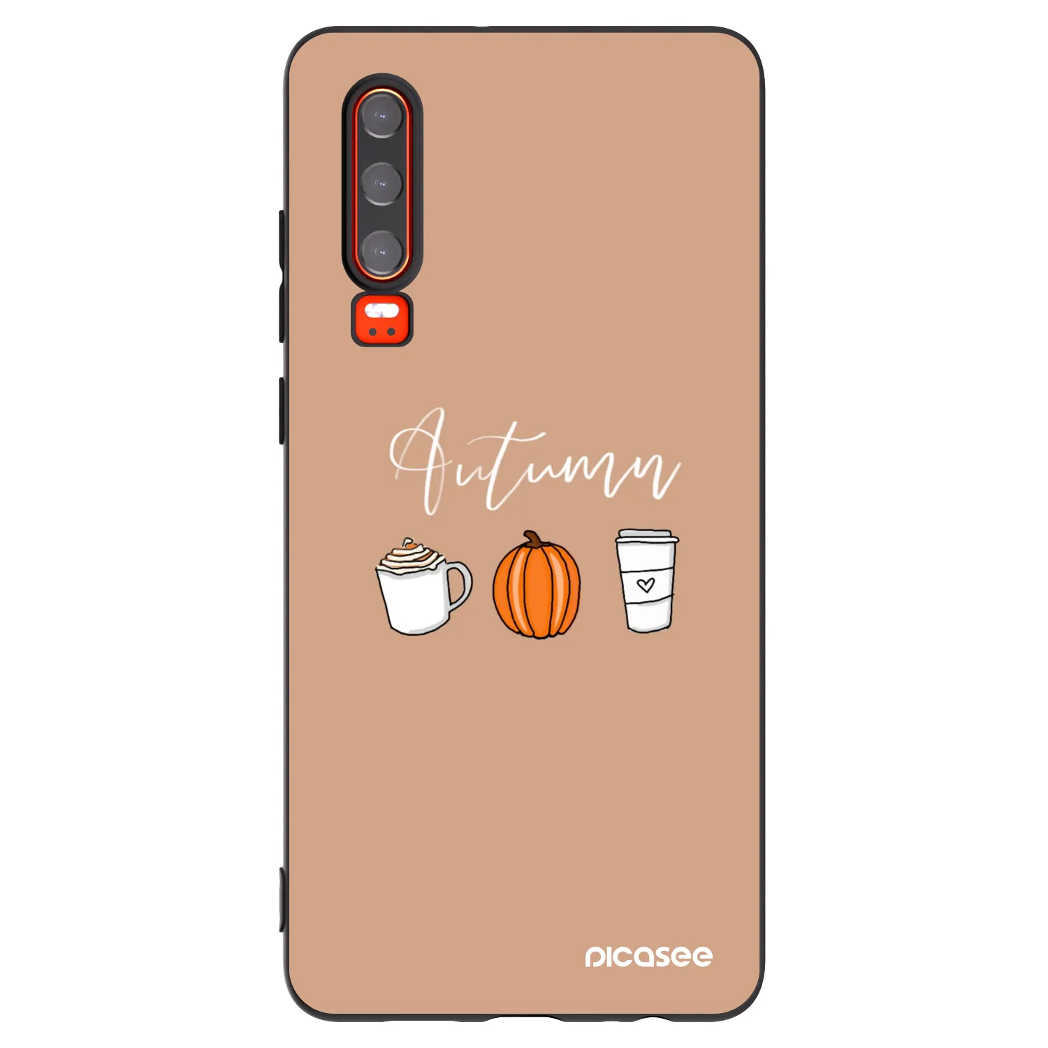 Picasee husă neagră din silicon pentru Huawei P30 - Autumn