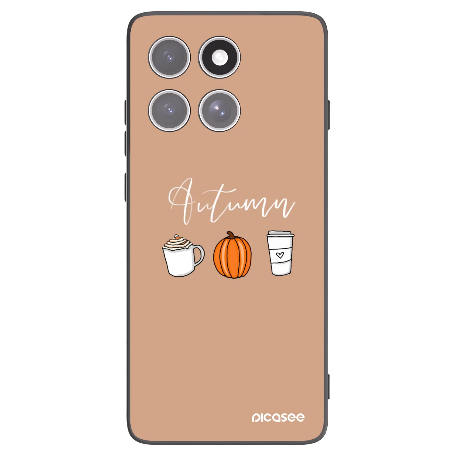 Picasee husă neagră din silicon pentru Motorola Edge 60 Pro - Autumn