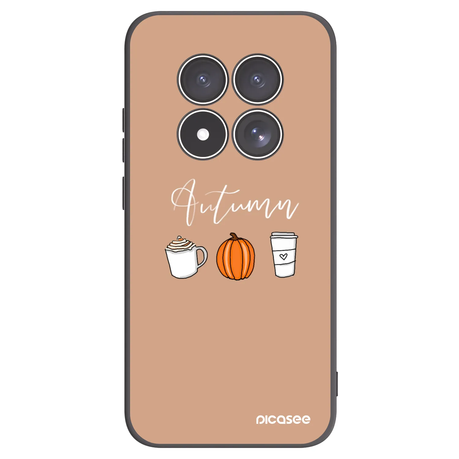 Picasee husă neagră din silicon pentru Xiaomi Redmi Note 15 Pro 4G - Autumn