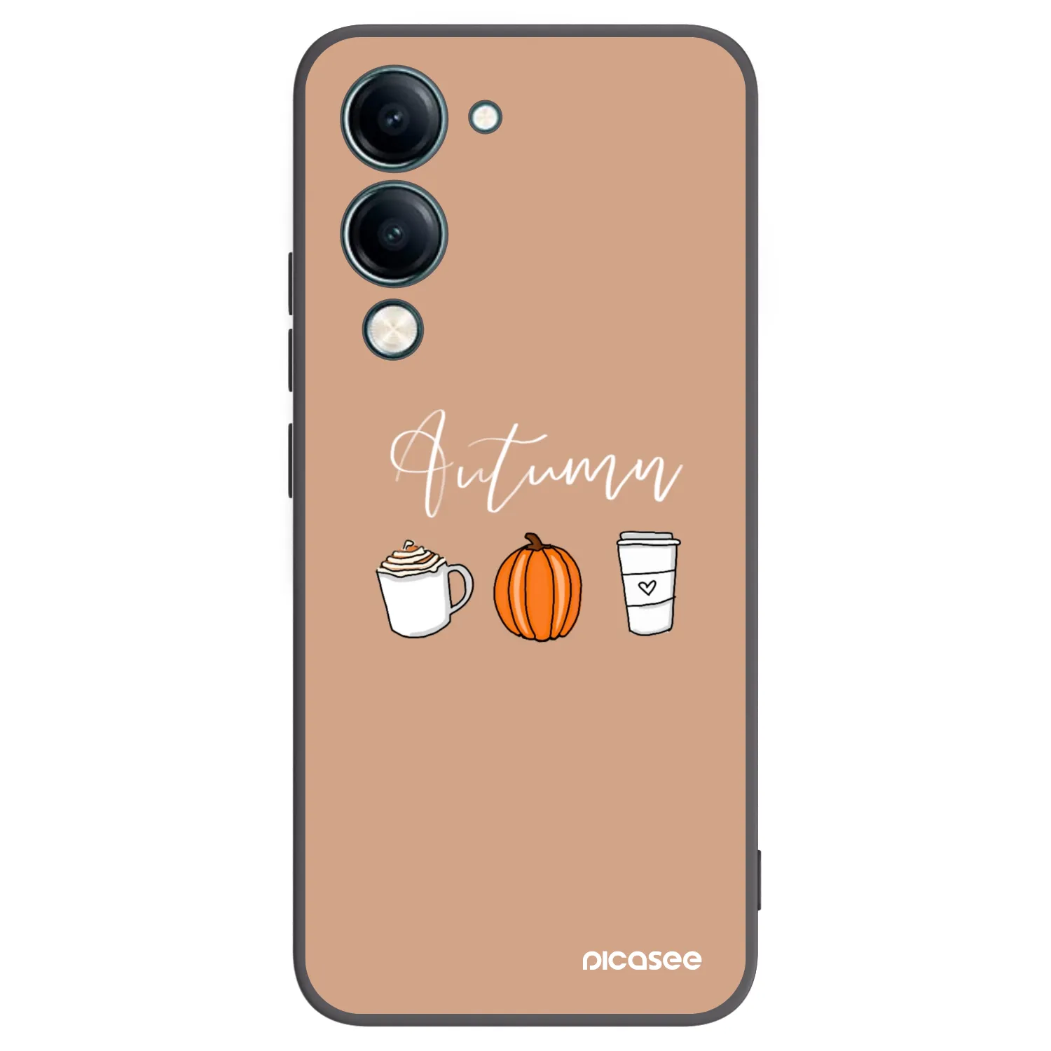 Picasee husă neagră din silicon pentru Vivo Y29s 5G - Autumn