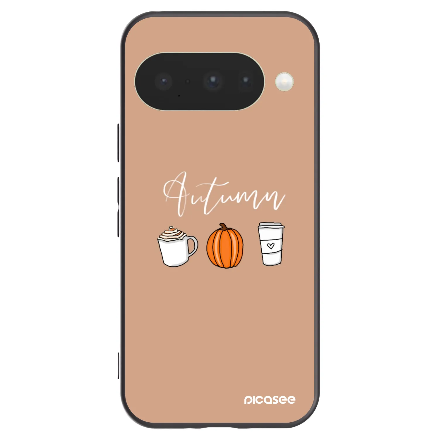 Picasee husă neagră din silicon pentru Google Pixel 10 - Autumn