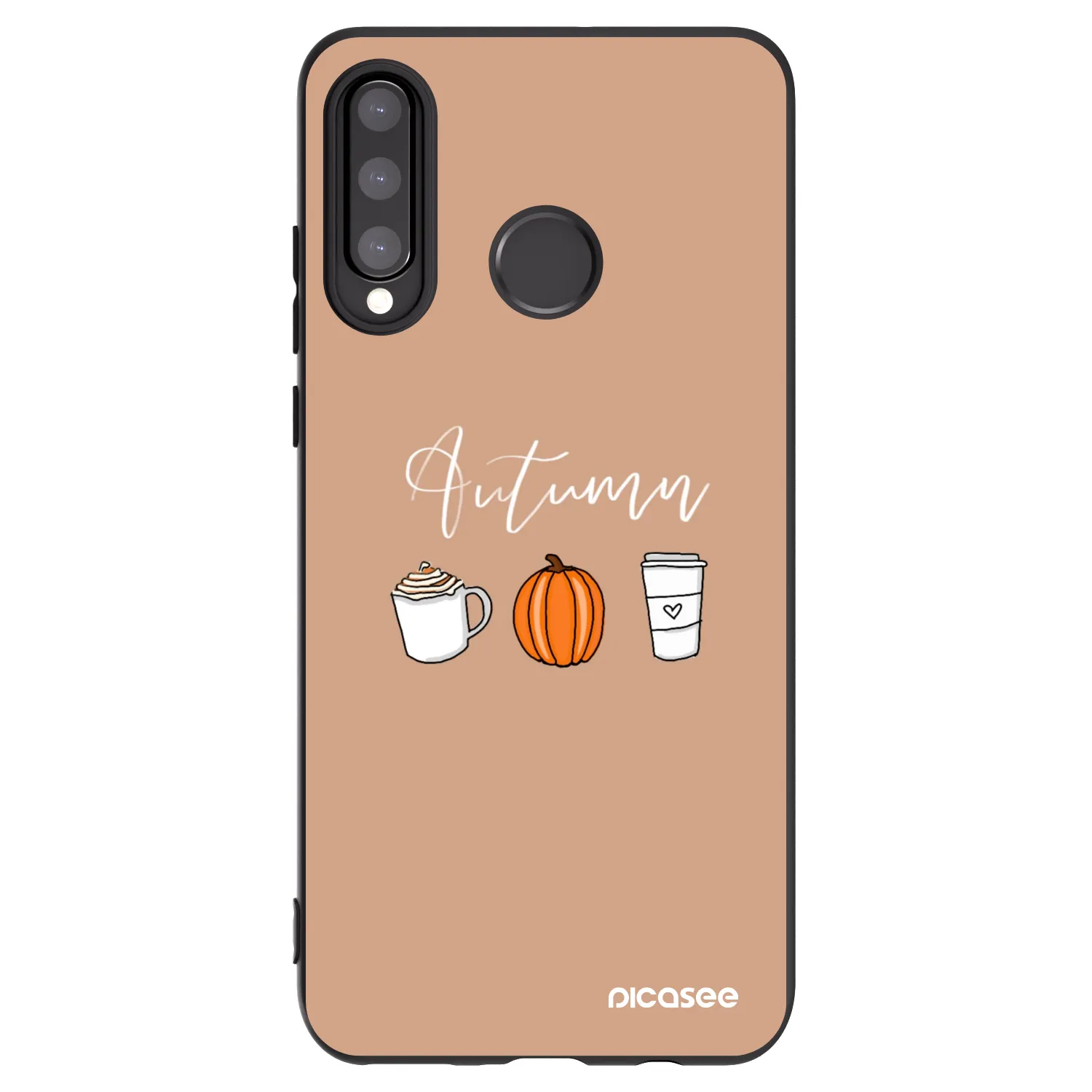 Picasee husă neagră din silicon pentru Huawei P30 Lite - Autumn