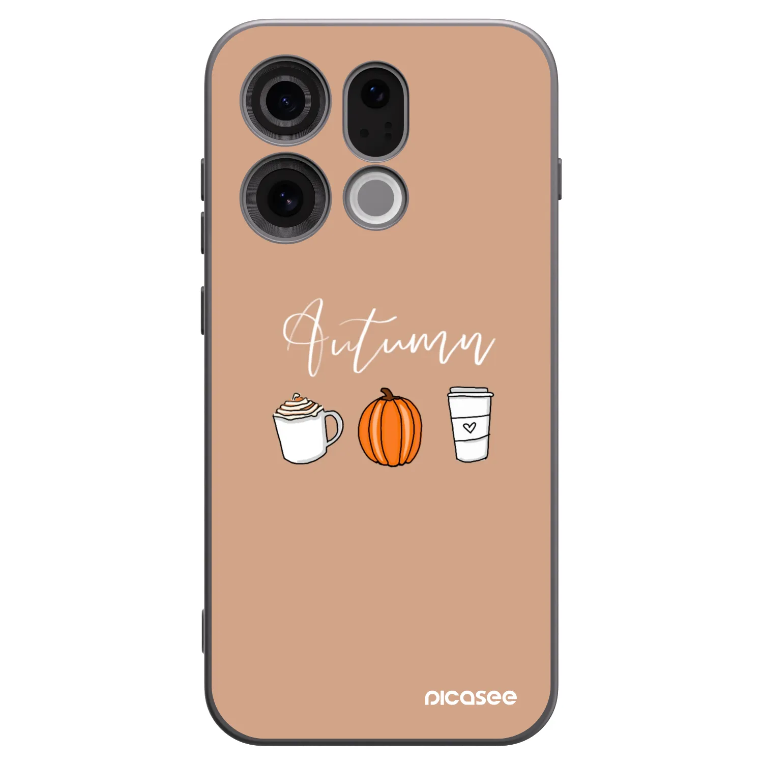 Picasee husă neagră din silicon pentru OPPO Find X9 - Autumn
