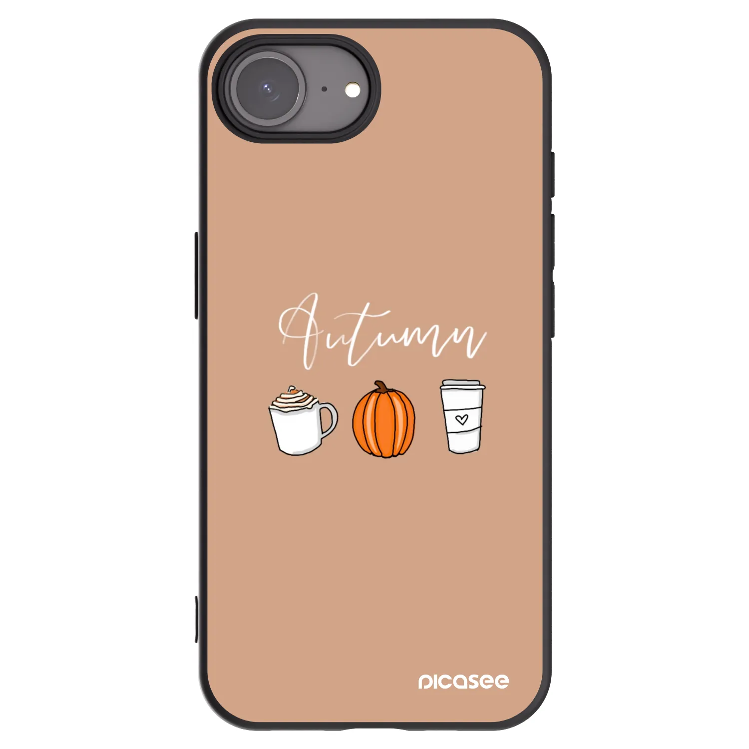 Picasee husă neagră din silicon pentru Apple iPhone 17e - Autumn