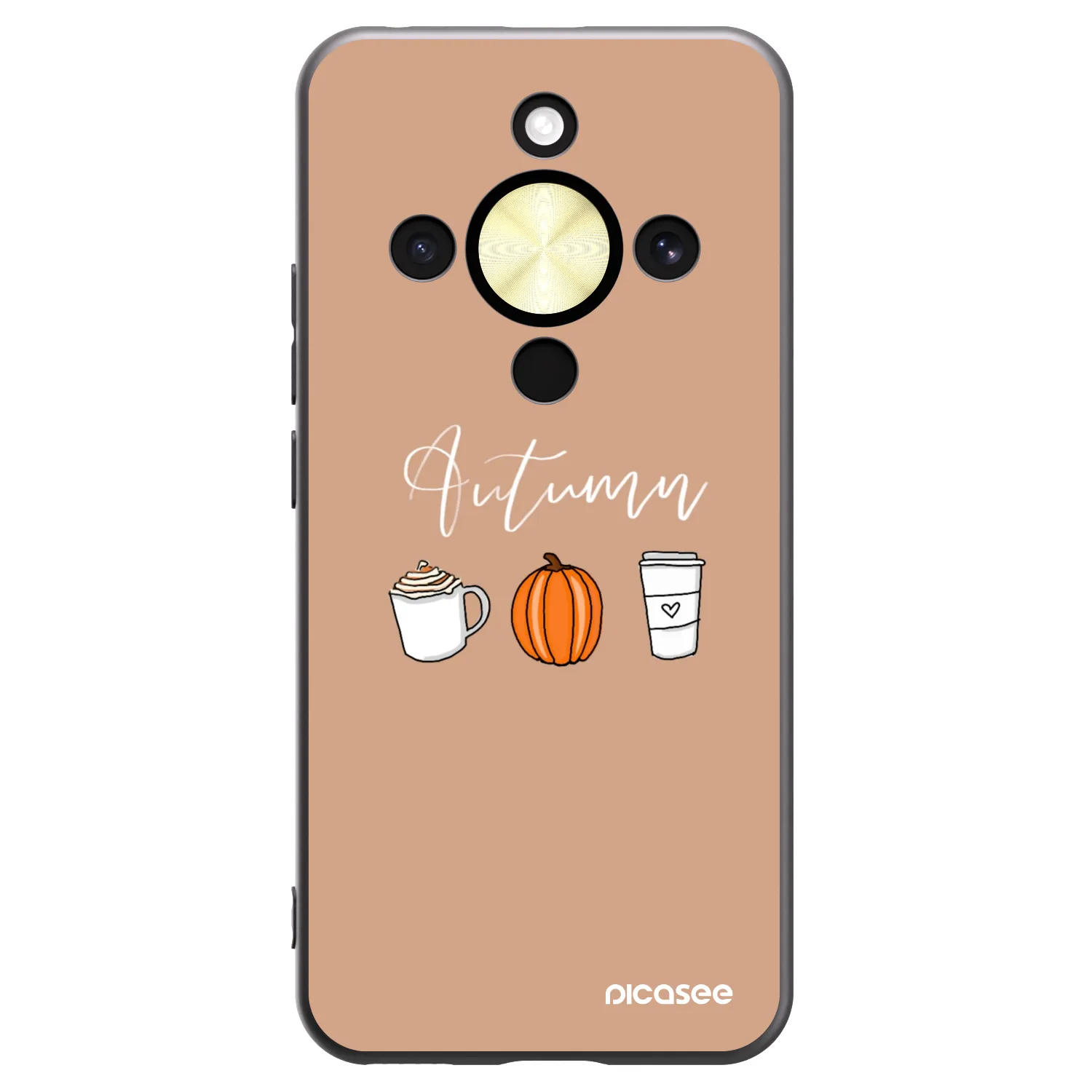 Picasee husă neagră din silicon pentru Honor Magic8 Lite 5G - Autumn