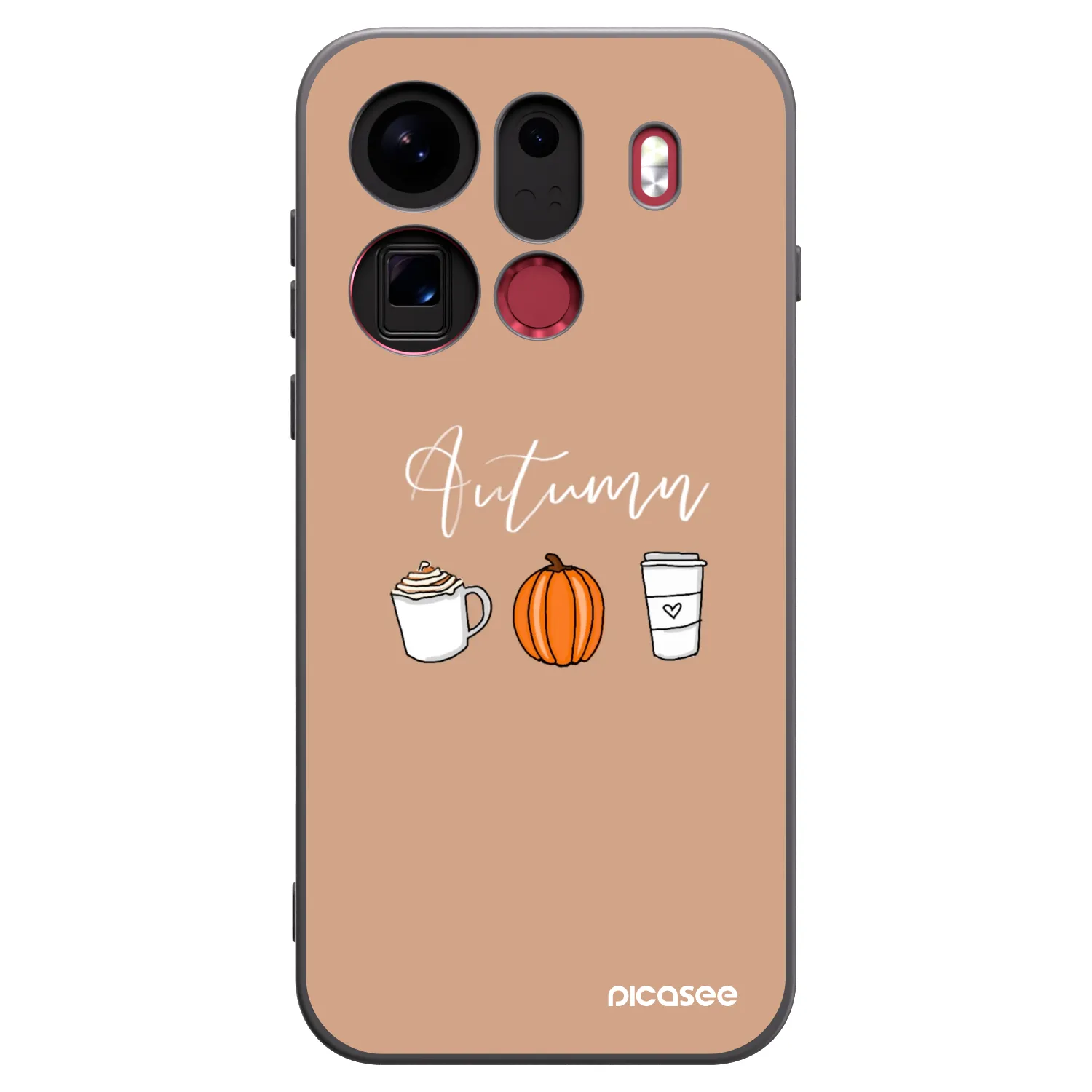 Picasee husă neagră din silicon pentru OPPO Find X9 Pro - Autumn