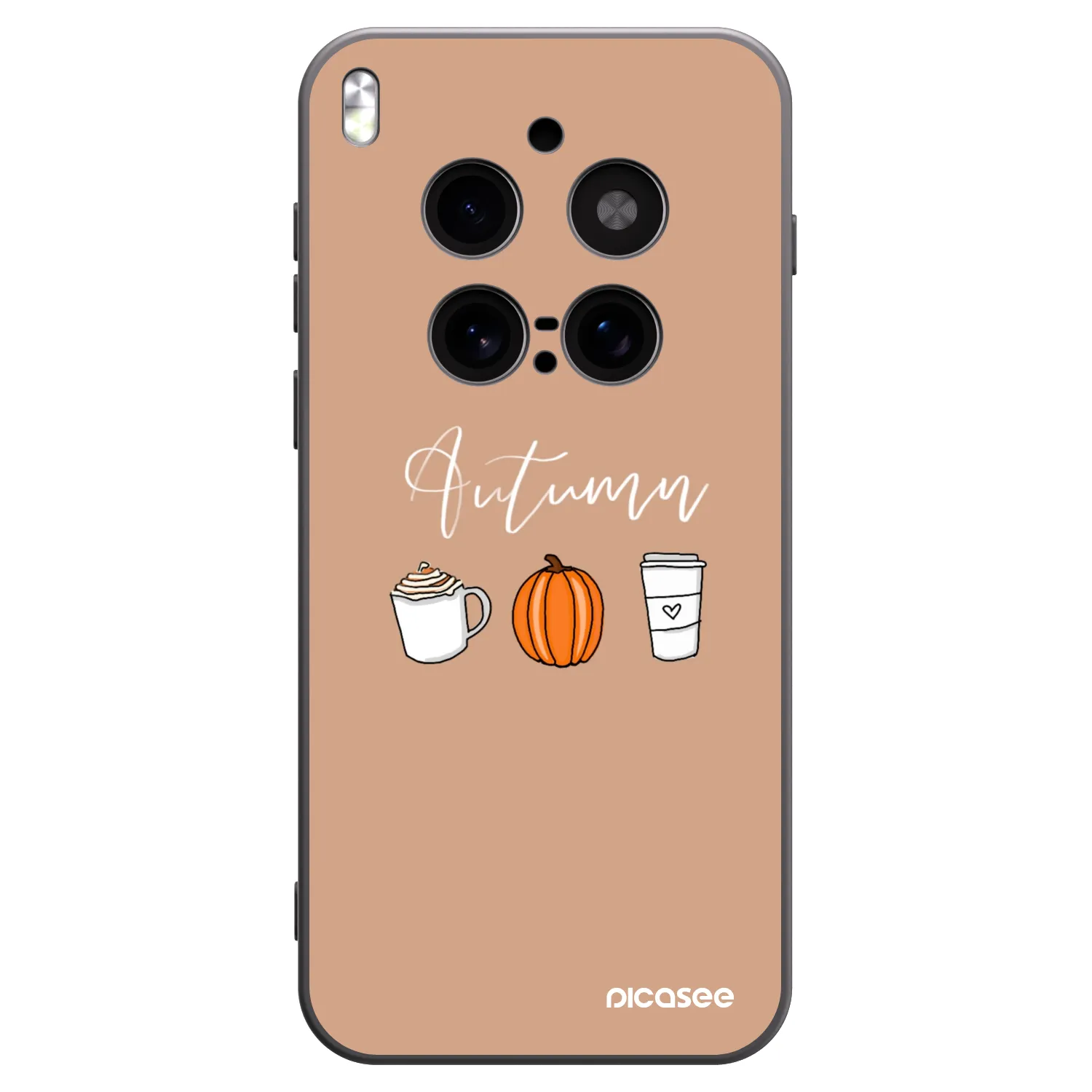 Picasee husă neagră din silicon pentru Vivo X300 Pro - Autumn