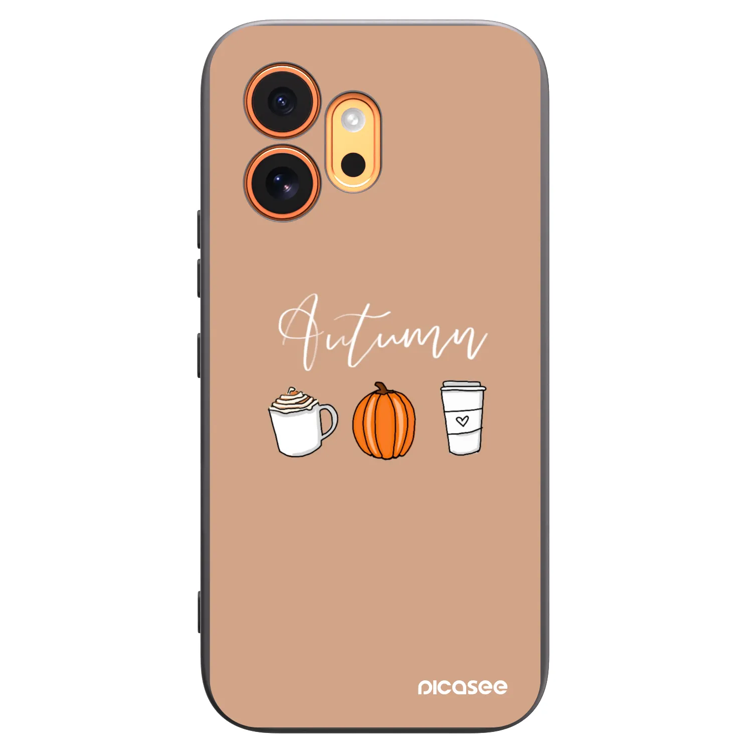 Picasee husă neagră din silicon pentru Honor 600 - Autumn