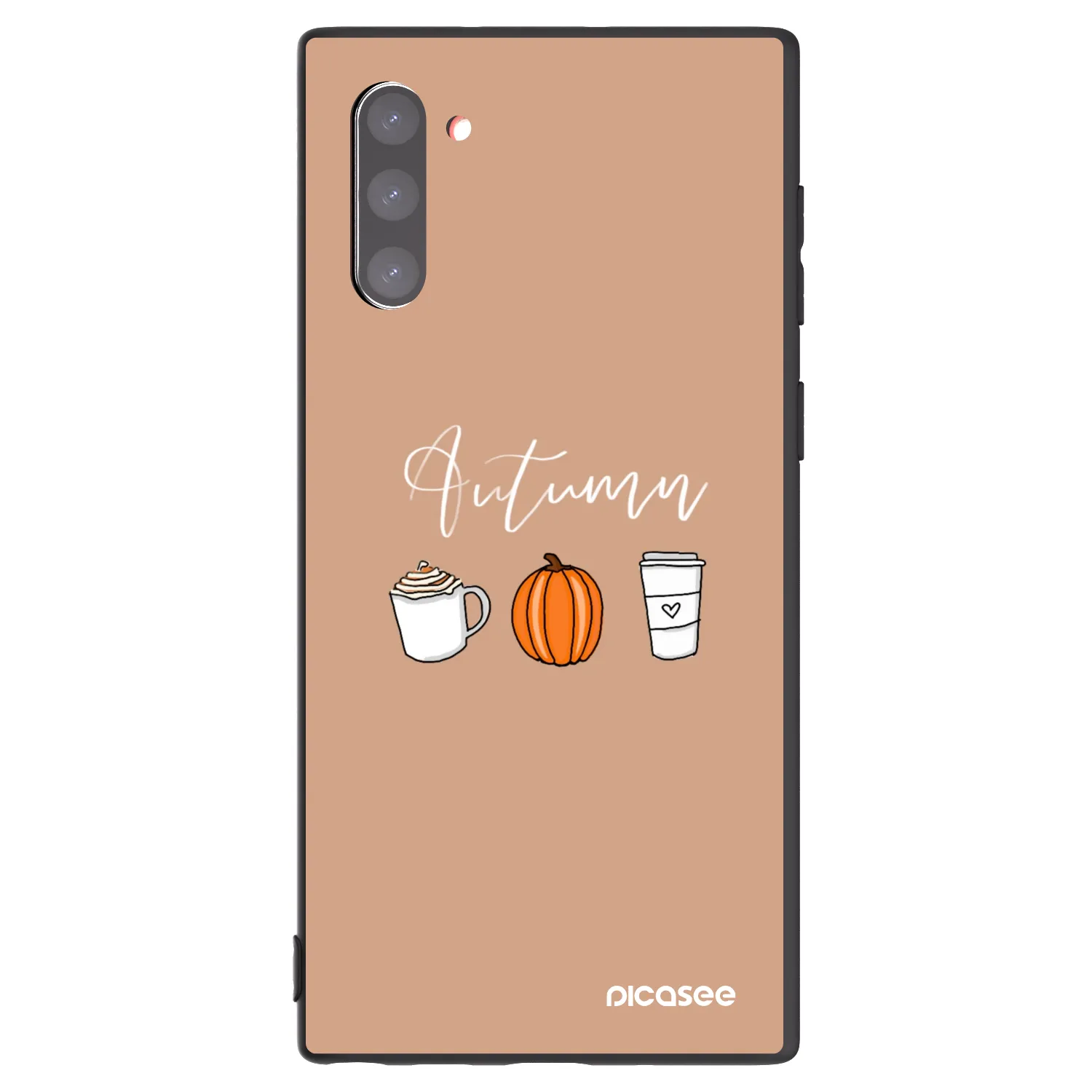 Picasee husă neagră din silicon pentru Samsung Galaxy Note 10 N970F - Autumn