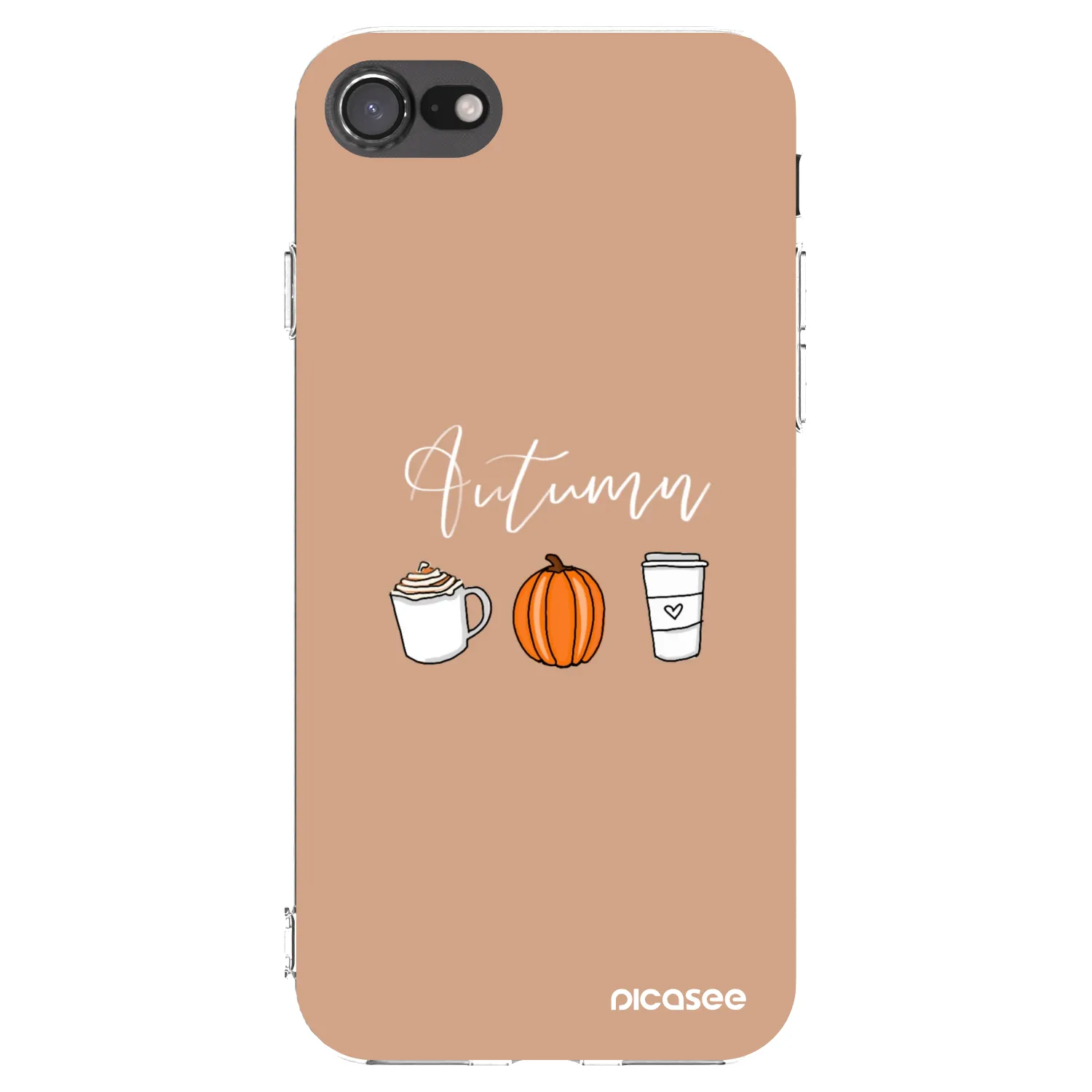 Picasee husă transparentă din silicon pentru Apple iPhone 8 - Autumn