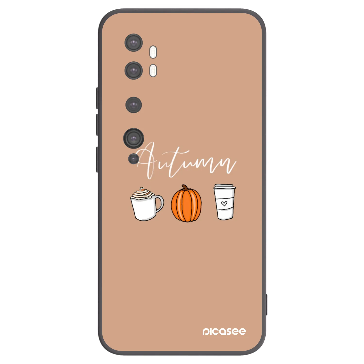 Picasee husă neagră din silicon pentru Xiaomi Mi Note 10 (Pro) - Autumn