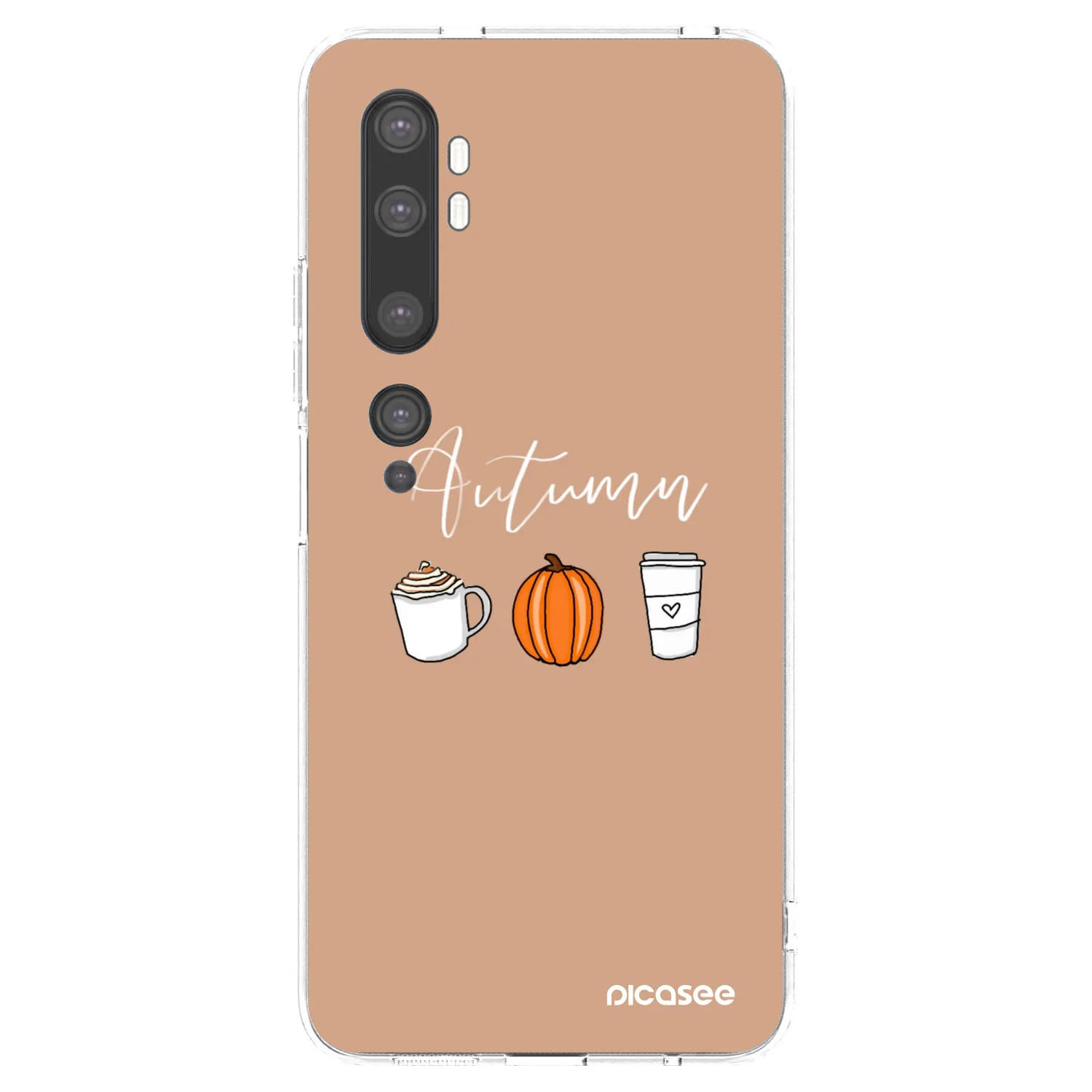 Picasee husă transparentă din silicon pentru Xiaomi Mi Note 10 (Pro) - Autumn