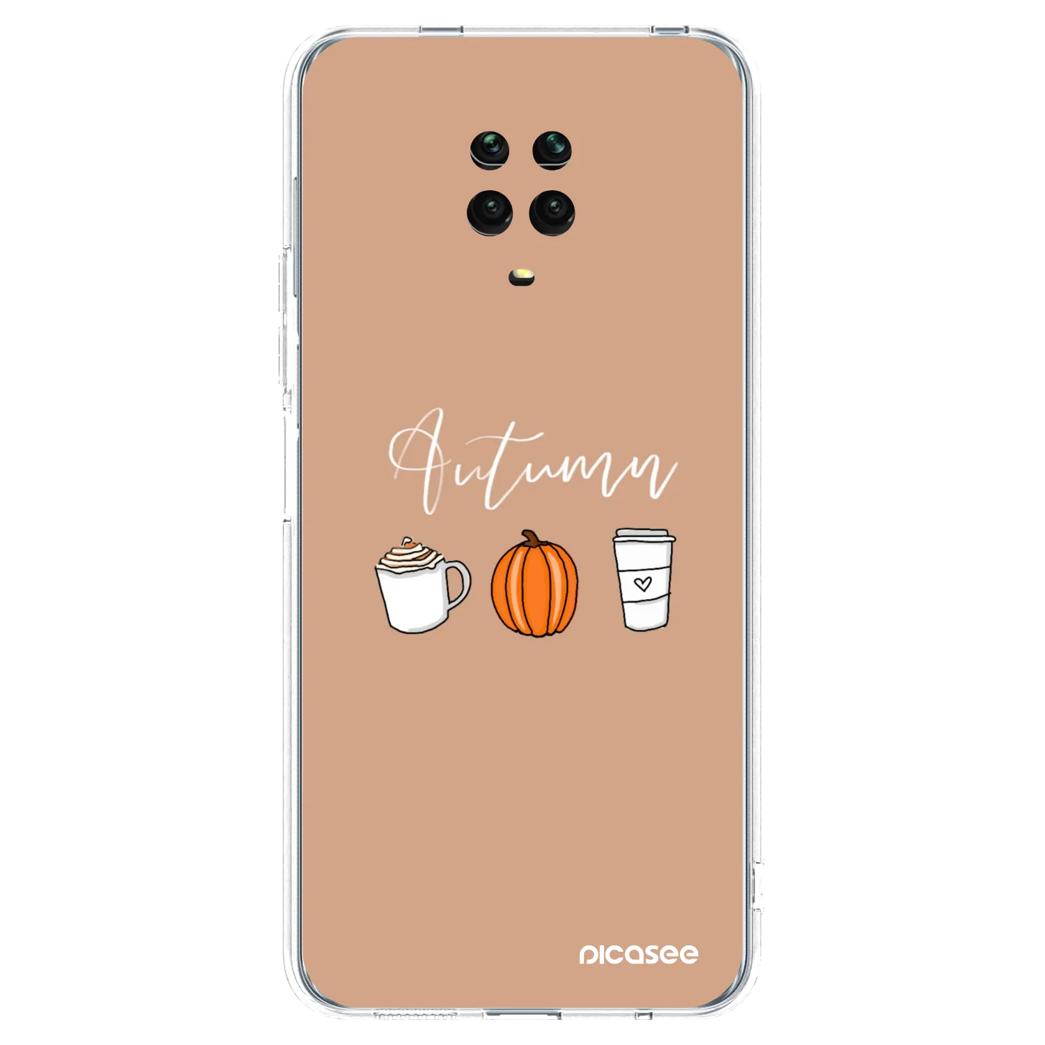 Picasee husă transparentă din silicon pentru Xiaomi Redmi Note 9 Pro - Autumn