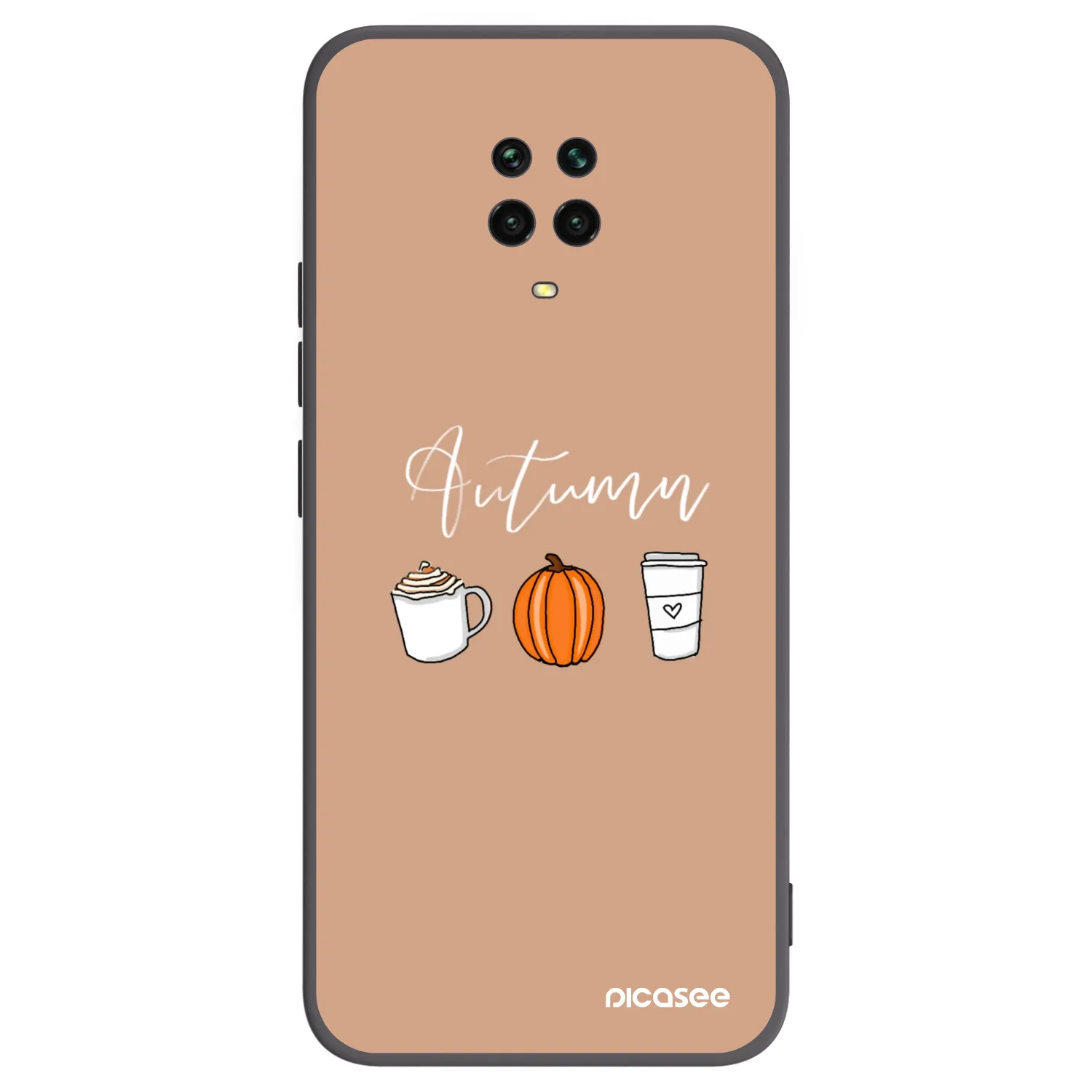 Picasee husă neagră din silicon pentru Xiaomi Redmi Note 9 Pro - Autumn