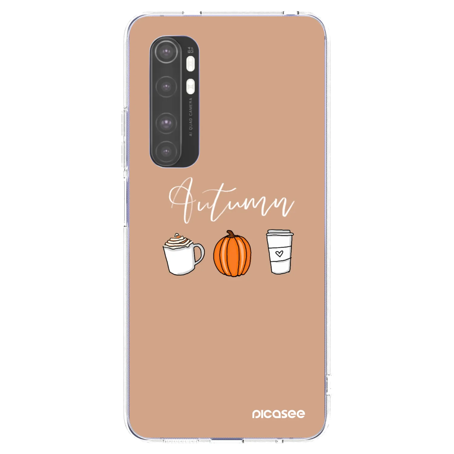 Picasee husă transparentă din silicon pentru Xiaomi Mi Note 10 Lite - Autumn