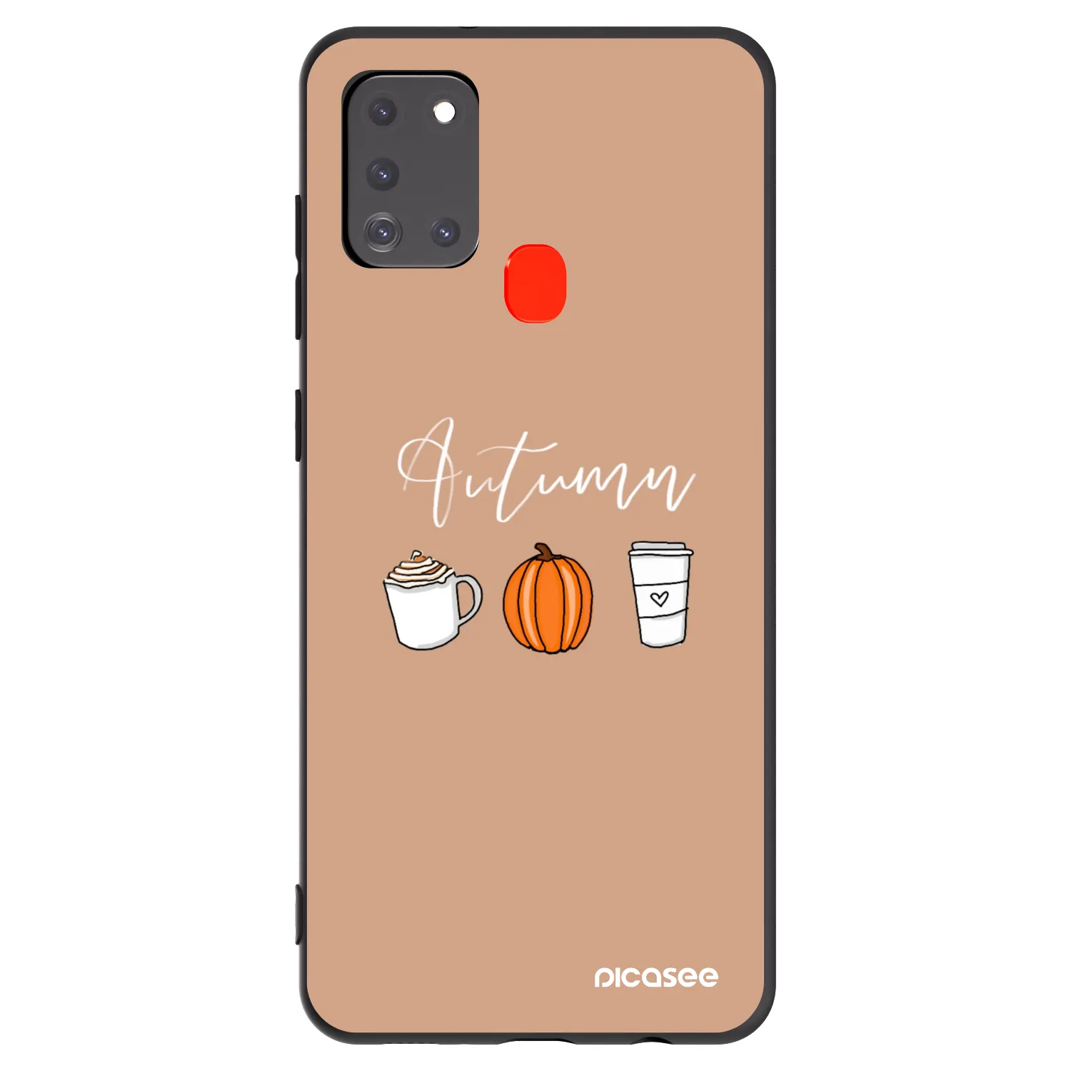 Picasee husă neagră din silicon pentru Samsung Galaxy A21s - Autumn