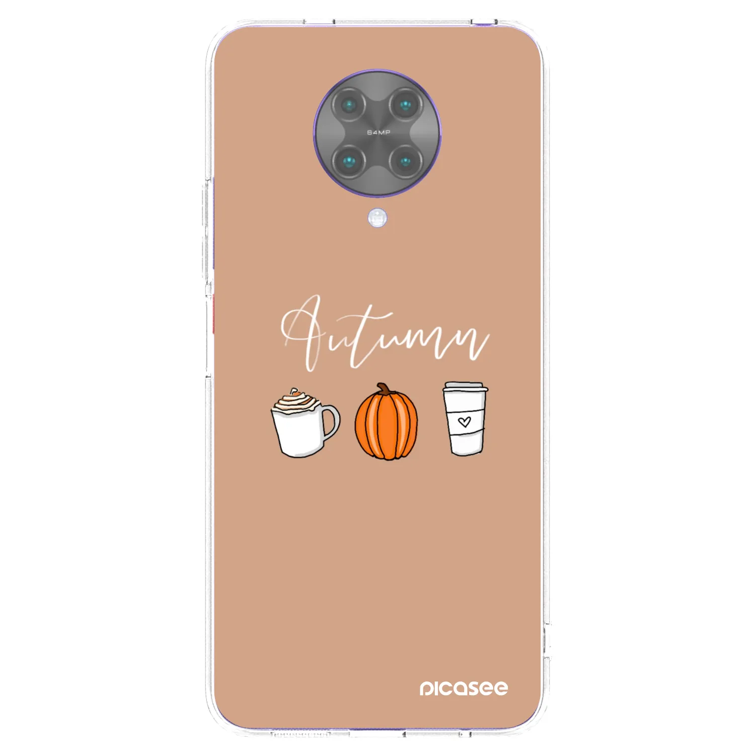 Picasee husă transparentă din silicon pentru Xiaomi Poco F2 Pro - Autumn