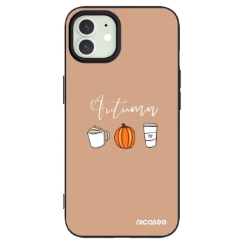 Picasee husă neagră din silicon pentru Apple iPhone 12 - Autumn