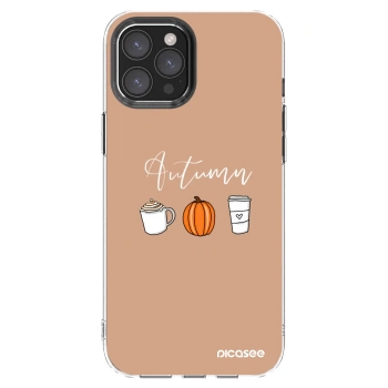 Picasee husă transparentă din silicon pentru Apple iPhone 12 Pro Max - Autumn