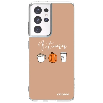 Picasee husă transparentă din silicon pentru Samsung Galaxy S21 Ultra 5G G998B - Autumn