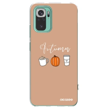 Picasee husă transparentă din silicon pentru Xiaomi Redmi Note 10 Pro - Autumn