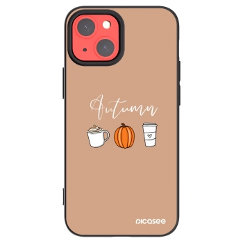 Picasee husă neagră din silicon pentru Apple iPhone 13 mini - Autumn