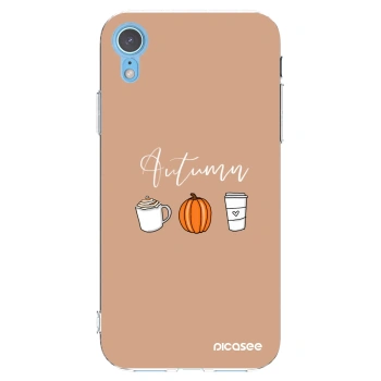 Picasee husă transparentă din silicon pentru Apple iPhone XR - Autumn