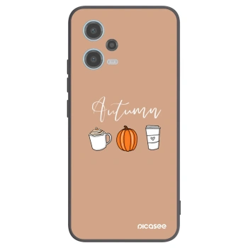 Picasee husă neagră din silicon pentru Xiaomi Redmi Note 12 5G - Autumn