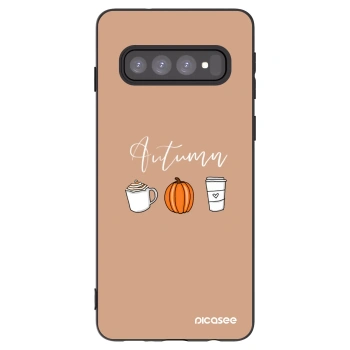 Picasee husă neagră din silicon pentru Samsung Galaxy S10 G973 - Autumn