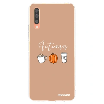 Picasee husă transparentă din silicon pentru Samsung Galaxy A70 A705F - Autumn