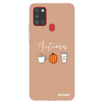 Picasee husă transparentă din silicon pentru Samsung Galaxy A21s - Autumn