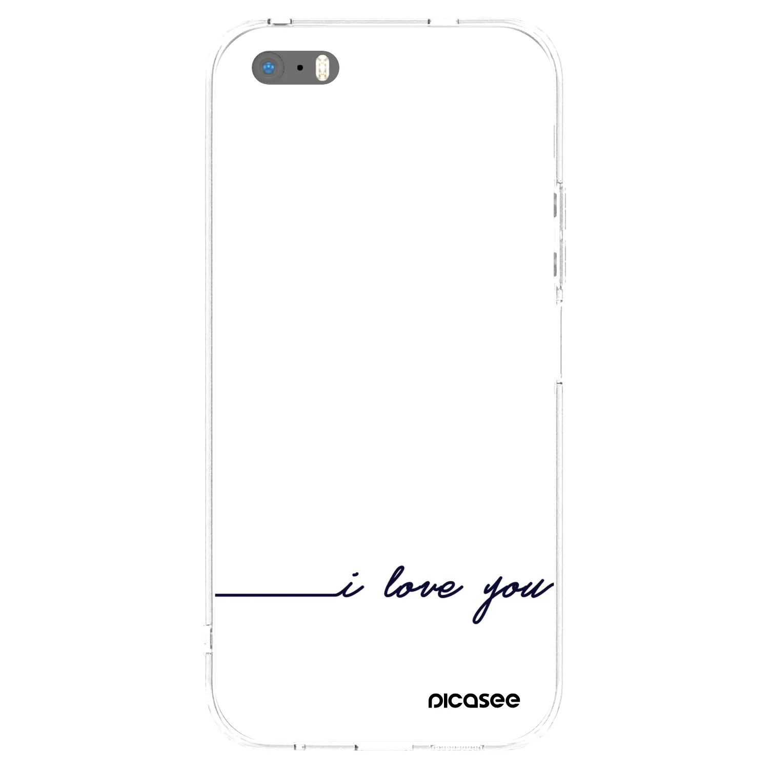 Picasee husă transparentă din silicon pentru Apple iPhone 5/5S/SE - I love you