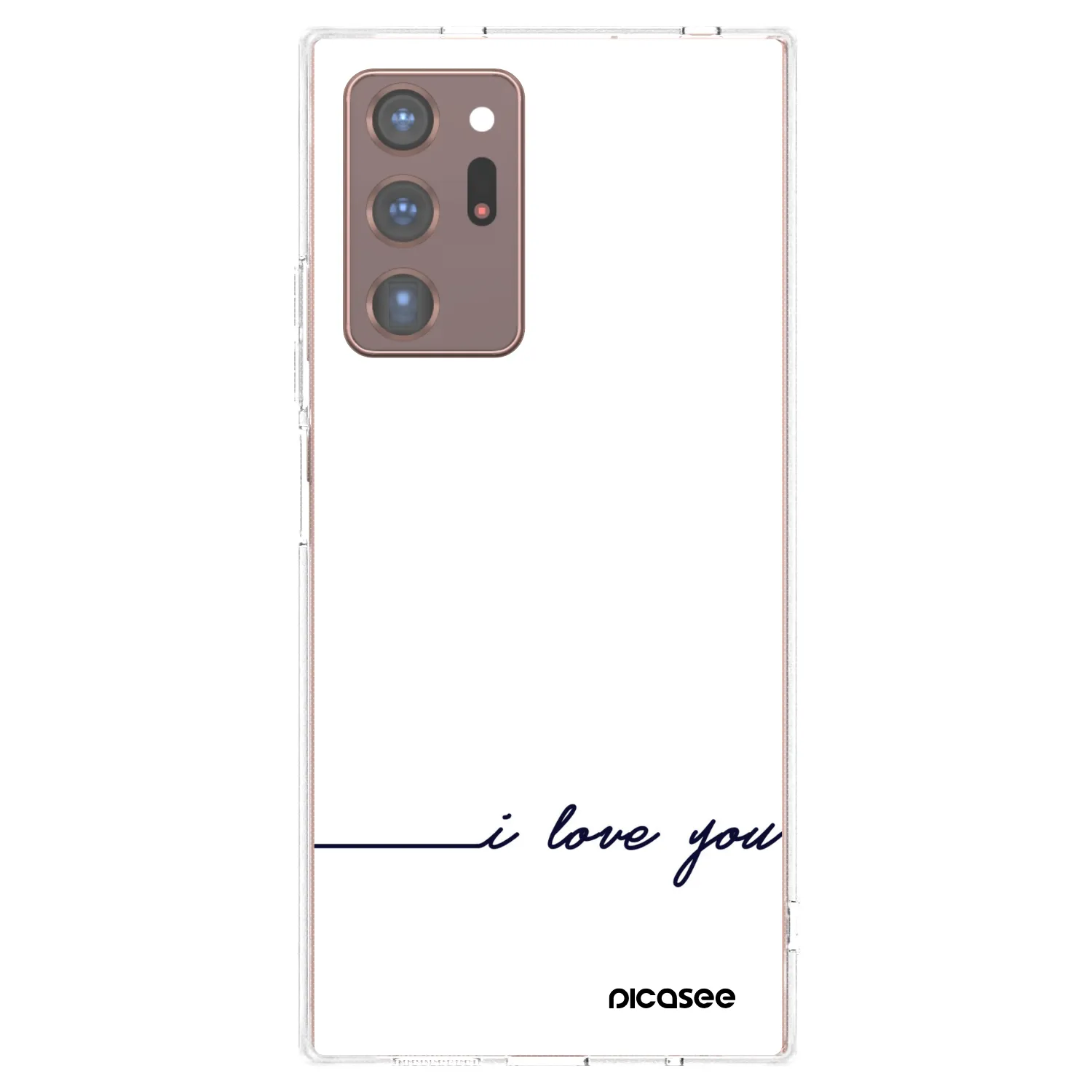 Picasee husă transparentă din silicon pentru Samsung Galaxy Note 20 Ultra - I love you