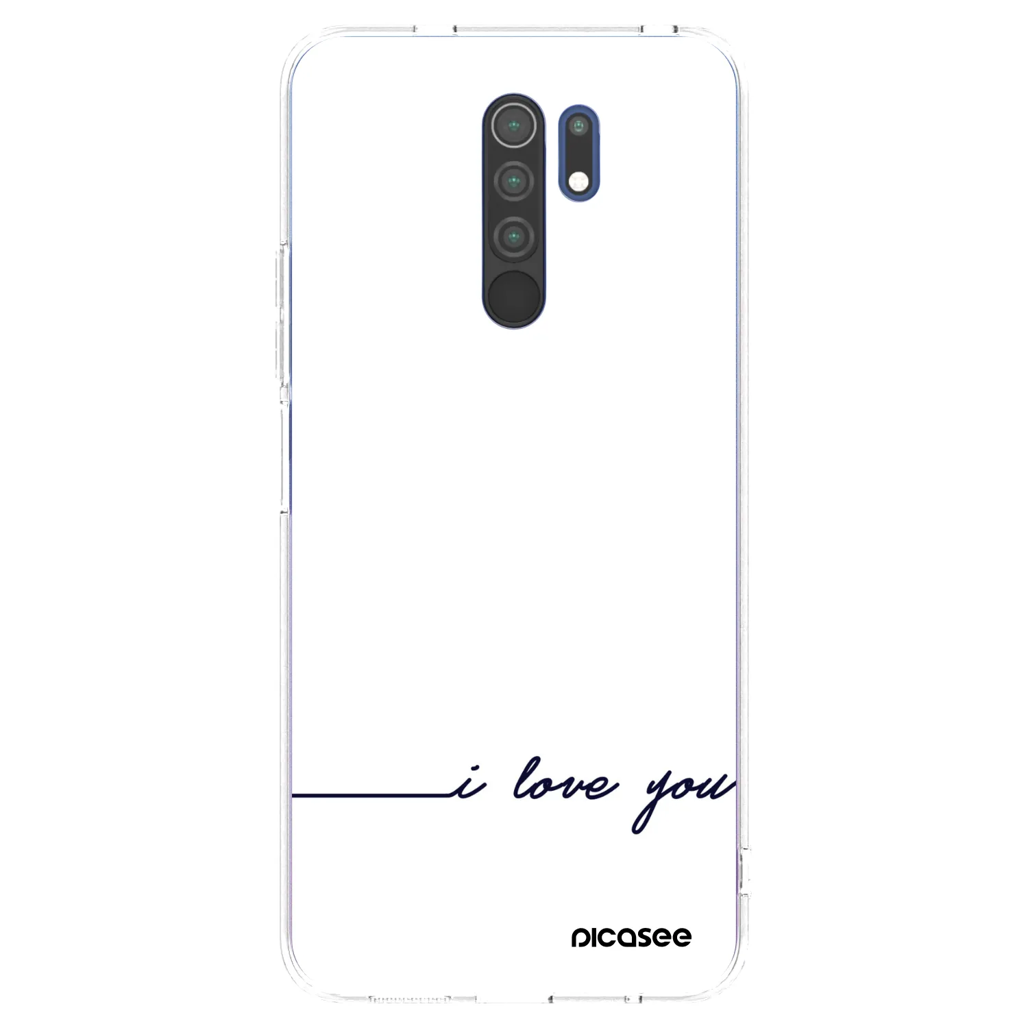Picasee husă transparentă din silicon pentru Xiaomi Redmi 9 - I love you