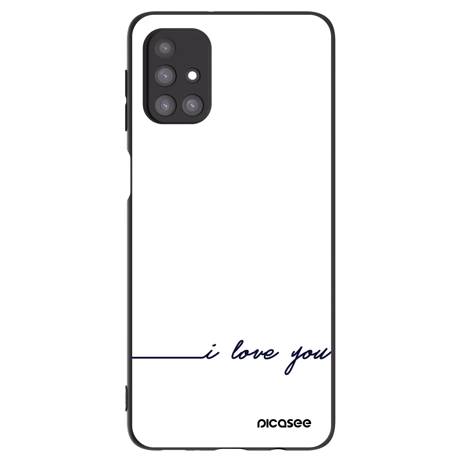 Picasee husă neagră din silicon pentru Samsung Galaxy M31s - I love you