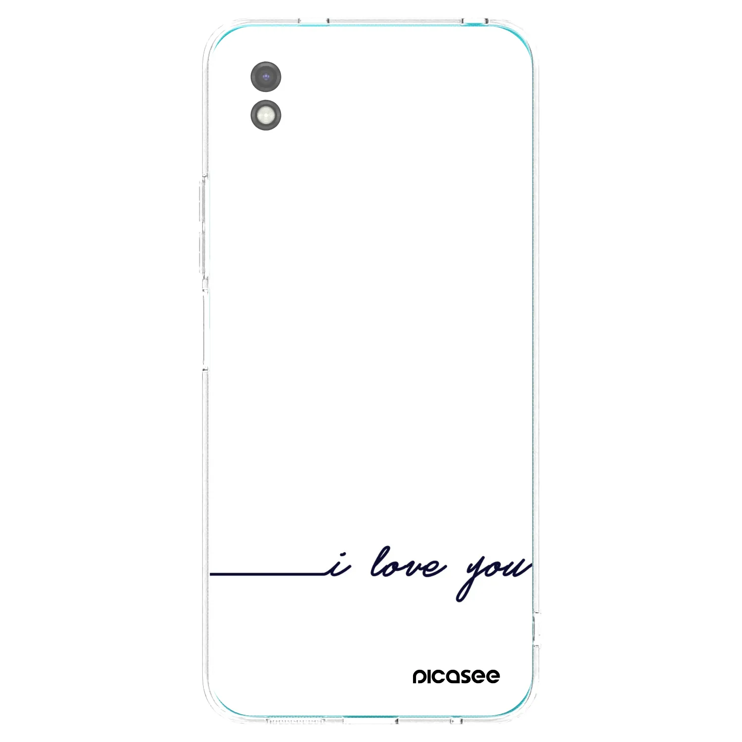 Picasee husă neagră din silicon pentru Xiaomi Redmi 9A - I love you