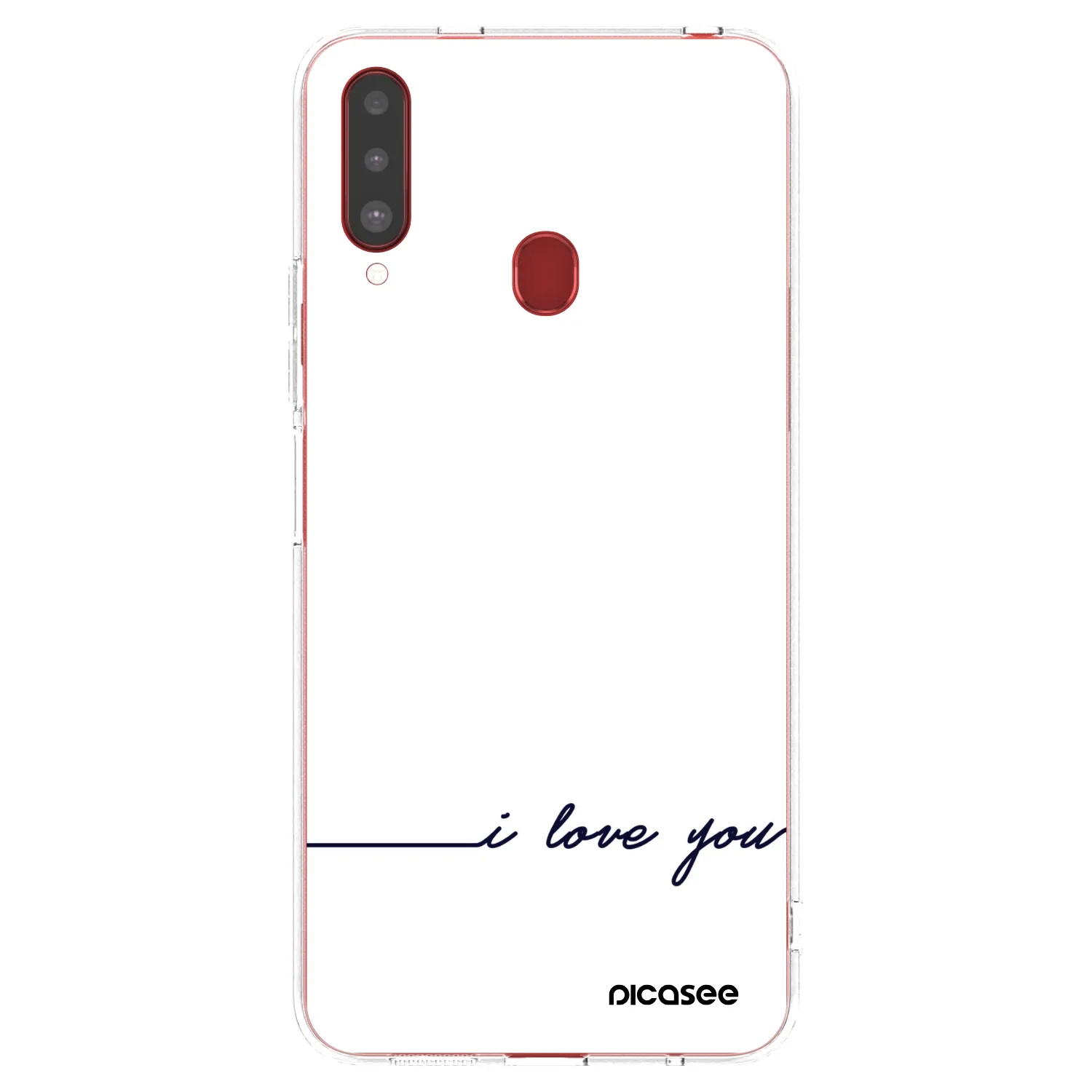 Picasee husă transparentă din silicon pentru Samsung Galaxy A20s - I love you