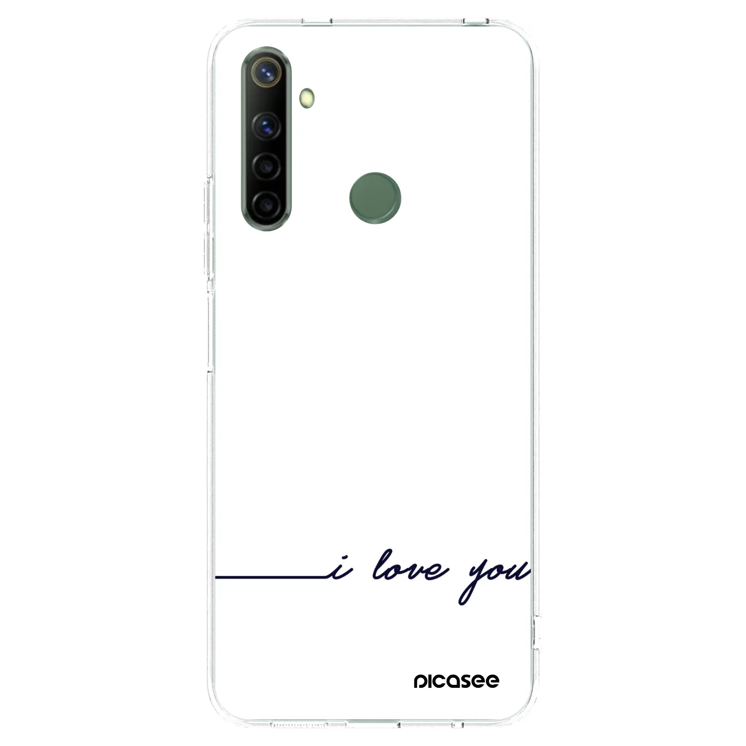Picasee husă transparentă din silicon pentru Realme 6i - I love you