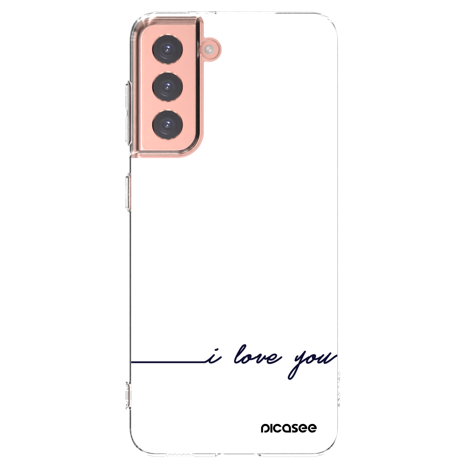 Picasee husă transparentă din silicon pentru Samsung Galaxy S21 5G G991B - I love you