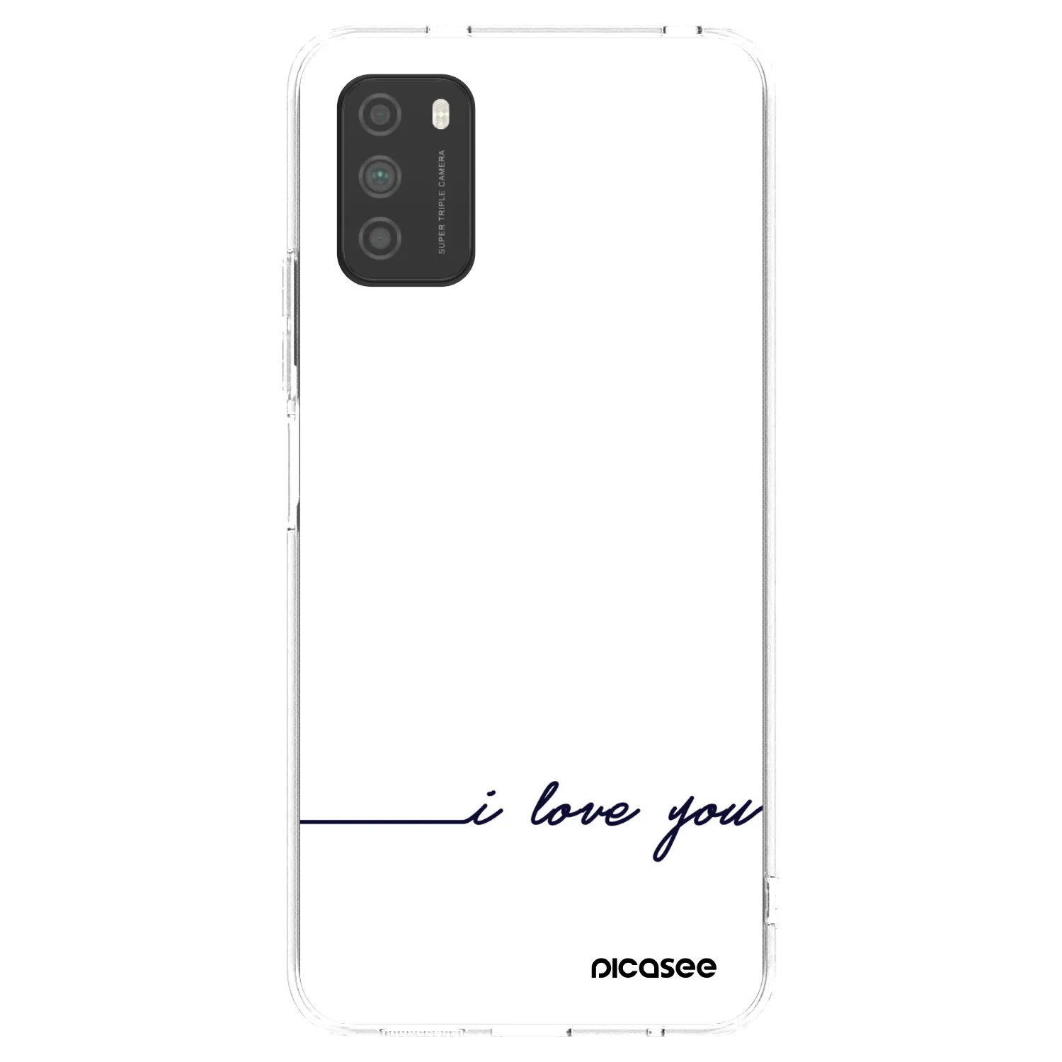 Picasee husă transparentă din silicon pentru Xiaomi Poco M3 - I love you